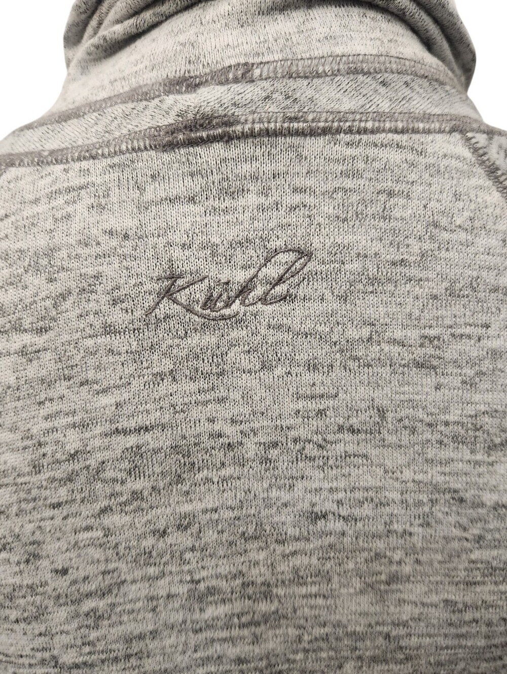 Kuhl Knit Top Womens XS Gray Funnel Neck Long Sleeve Athletic Shirt - Picture 7 of 9